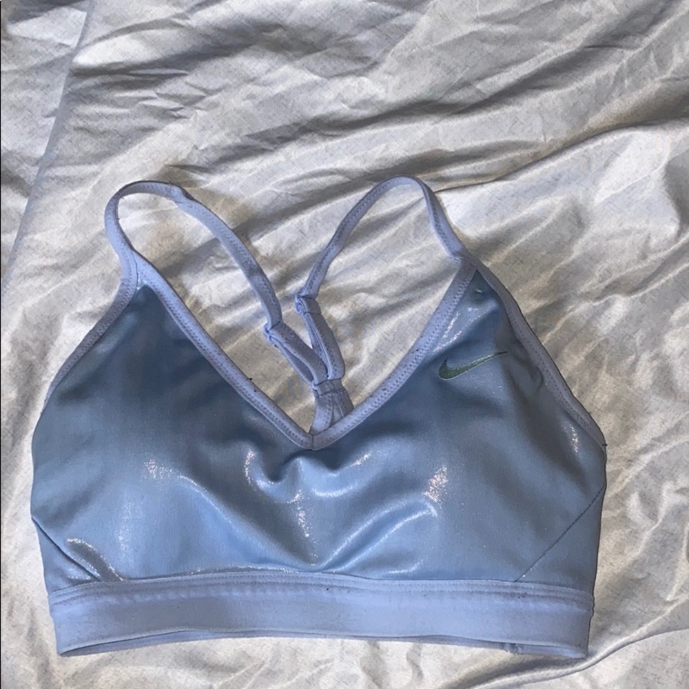 Nike metallic sports bra